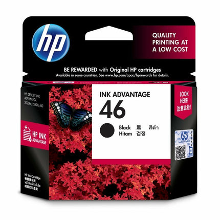 HP 46 Black Original Ink Advantage Cartridge – CZ637AA - Innova Retail