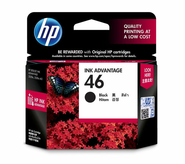 HP 46 Black Original Ink Advantage Cartridge – CZ637AA - Innova Retail