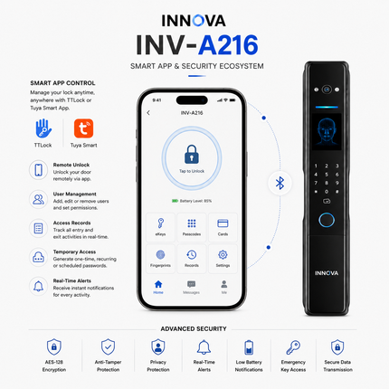 Innova INV-A216 Face Recognition Smart Lock