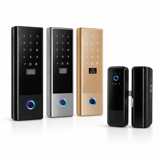 Smart Fingerprint Glass Door Lock with App Control – INVA9