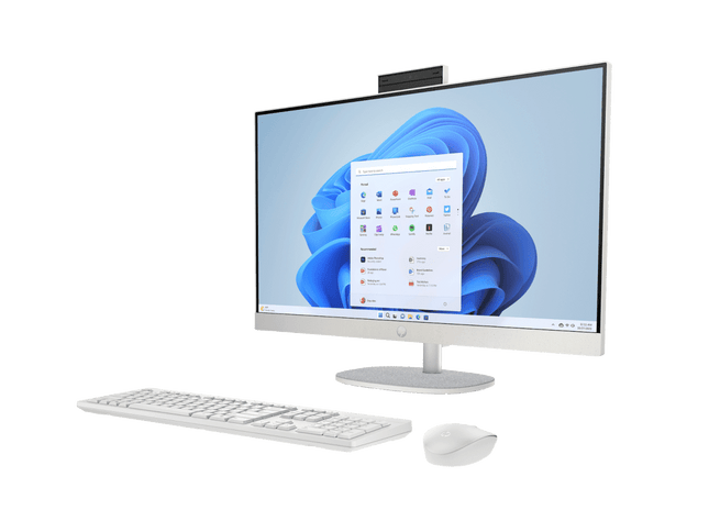 HP 27 All-in-One PC 27-cr0451in | Intel Core i7-1355U, 16GB RAM, 1TB SSD, 27" FHD IPS Display, Windows 11, Office 2024, IR Camera