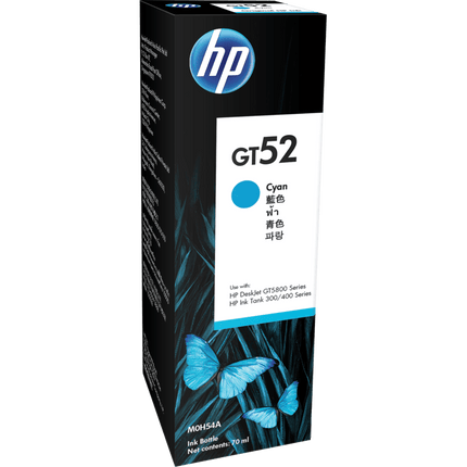 HP GT52 70-ml Cyan Original Ink Bottle – M0H54AA - Innova Retail