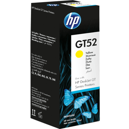 HP GT52 70-ml Yellow Original Ink Bottle – M0H56AA - Innova Retail