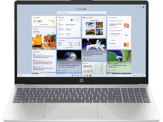 HP Laptop 15-fd0262TU | Intel Core 5-120U, 24GB DDR5 RAM, 512GB SSD, 15.6" FHD Display, Windows 11, MS Office 2024, Silver