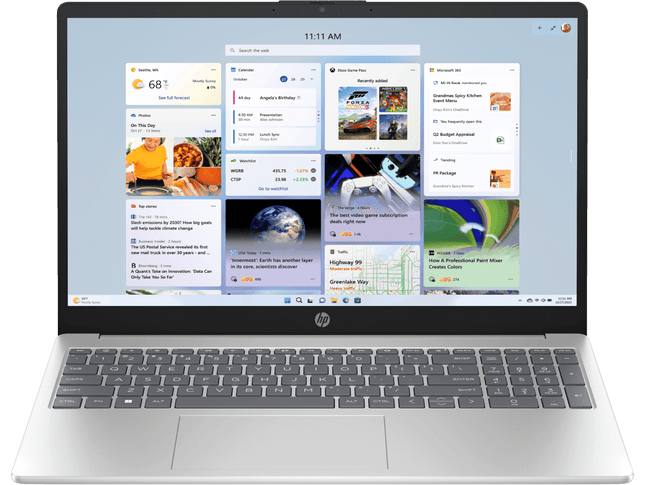 HP Laptop 15-fd0262TU | Intel Core 5-120U, 24GB DDR5 RAM, 512GB SSD, 15.6" FHD Display, Windows 11, MS Office 2024, Silver