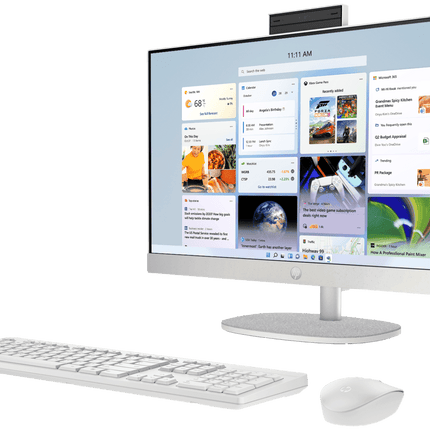 HP 24-cr0271in All-in-One Desktop | Ryzen 5-7520U | 16GB RAM | 512GB SSD | 23.8-inch FHD Display