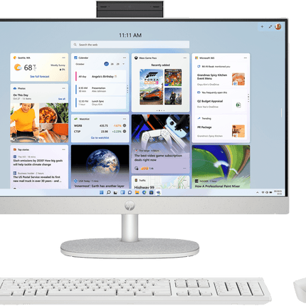 HP 27-cr1027in All-in-One Desktop PC, Core Ultra 5, 16GB RAM, 1TB SSD