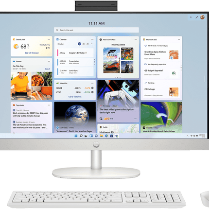 HP All-in-One Desktop PC 27-cr1418in with Intel Core Ultra 7, 16GB RAM, 1TB SSD, 27-inch FHD Touch Display, Windows 11