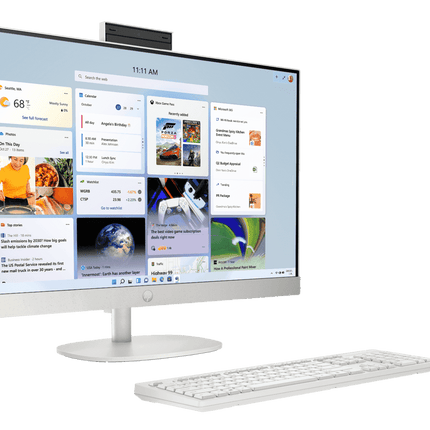 HP 27-cr1078in All-in-One Desktop PC | Intel Core Ultra 7, 32GB DDR5, 1TB SSD, 27" FHD IPS Display, Windows 11 Home, Office 2024, Shell White