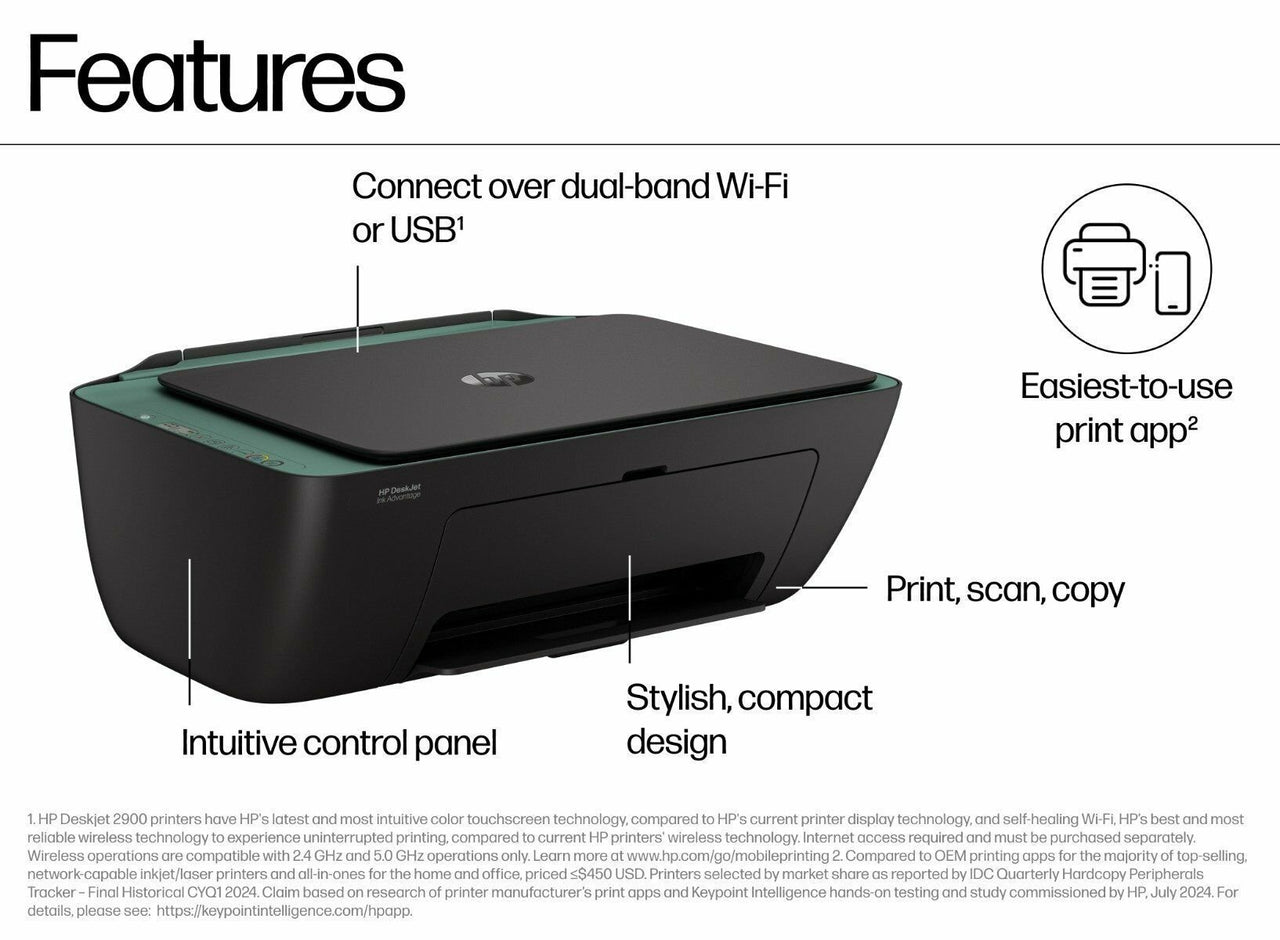 HP DeskJet Ink Advantage 2989 All-in-One Printer | WiFi | Print Scan ...