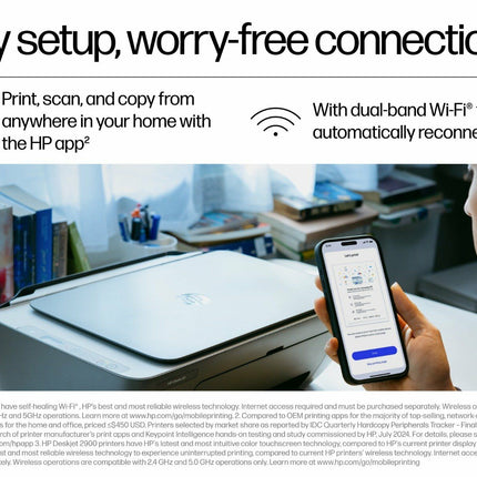 HP DeskJet Ink Advantage 2989 All-in-One Printer | WiFi | Print Scan Copy | Home Printer | AJ4X0B