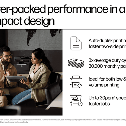 HP Laser MFP 323sdnw Printer | Auto Duplex | ADF | WiFi + LAN Laser Printer | A58WKA