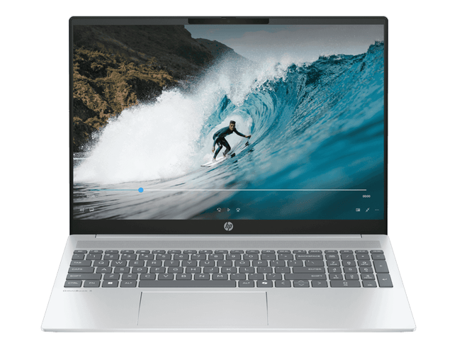 HP OmniBook 5 Next Gen AI 16-ag1037AU - 16" Display, AMD Ryzen™ AI 5 Processor, 16GB RAM, 512GB SSD, Windows 11 Home, Silver
