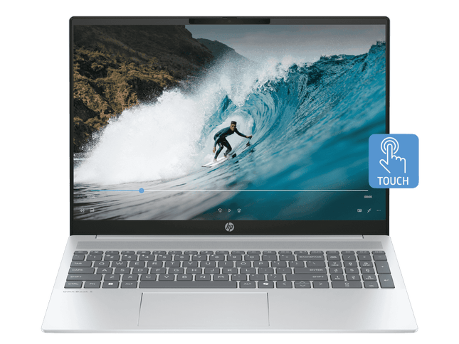 HP OmniBook 5 16-ag1087AU Next Gen AI Laptop (AMD Ryzen AI 7, 24GB RAM, 1TB SSD, 16-inch 2K Touch Display, Glacier Silver)