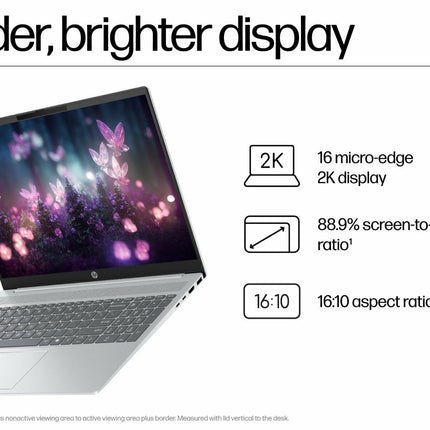 HP OmniBook 5 Next Gen AI 16-ag1037AU - 16" Display, AMD Ryzen™ AI 5 Processor, 16GB RAM, 512GB SSD, Windows 11 Home, Silver