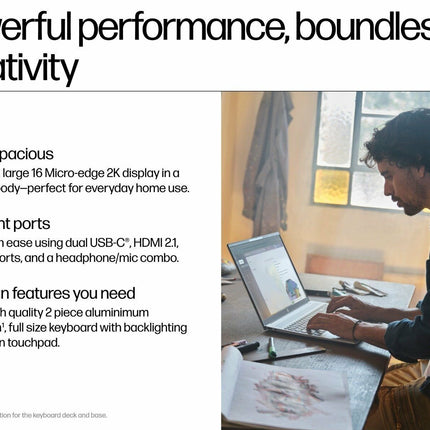 HP OmniBook 5 40.6 cm (16) Laptop 16-ba1789TU, Silver