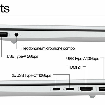 HP OmniBook 5 16-ag1087AU Next Gen AI Laptop (AMD Ryzen AI 7, 24GB RAM, 1TB SSD, 16-inch 2K Touch Display, Glacier Silver)