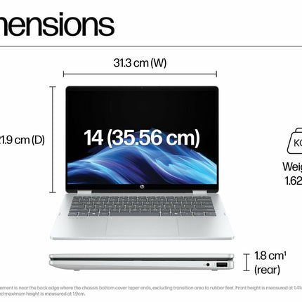 HP OmniBook 5 Flip 14-fp0789TU Laptop | Intel Core i5 | 16GB LPDDR5 | 512GB SSD | 14-inch 2K Touch Display