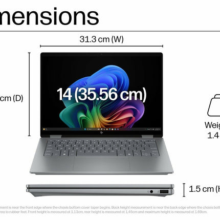 HP OmniBook X Flip 14-fm0099TU Laptop | Intel Core Ultra 5 | 16GB LPDDR5x | 1TB SSD | 14-inch 3K OLED Touch