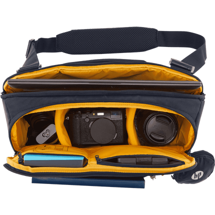 HP Creator 13.3" Laptop Sling – Lightweight, Water-Resistant, RFID Security (Blue) - Innova Retail