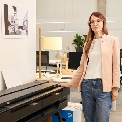HP DesignJet T850 36-inch | 2Y9H2A | (91.4 cm) Large Format Multifunction Plotter Printer (Print, Scan, Copy, Wi-Fi, A0 Support)