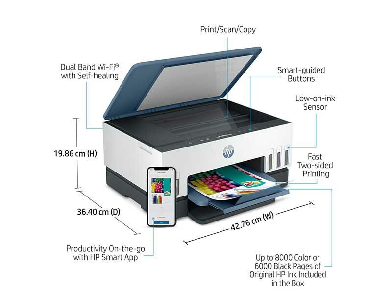 HP Smart Tank 675 All-in-One WiFi Printer | Print Scan Copy | Auto ...