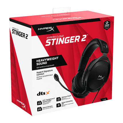 HyperX Cloud Stinger 2 Gaming Headset | DTS Spatial Audio | 50mm Drivers | 519T1AA