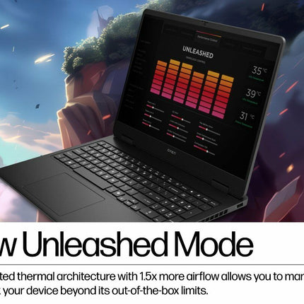 HP OMEN Slim Gaming Laptop 16-an0012TX, Black – Intel® Core™ Ultra 9, 16" 2K Display, NVIDIA® RTX™ 5070, 32GB RAM, 1TB SSD