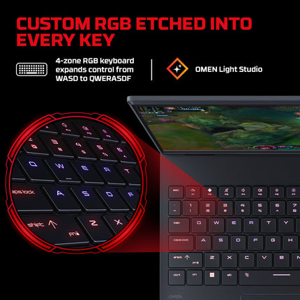 HyperX OMEN 38.9 cm (15.3) Gaming Laptop PC 15-ga0028TX, Black