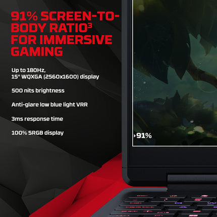 HyperX OMEN 38.9 cm (15.3) Gaming Laptop PC 15-ga0028TX, Black