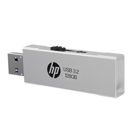 818w 128GB USB 3.2 Flash Drive Silver Metal-8Y6T0AA
